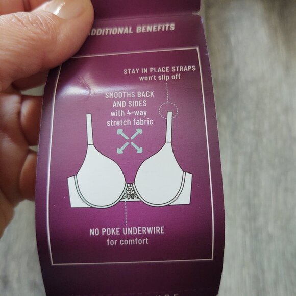 NWT Vanity Fair Beauty Back Underwire Bra Size 38C / 38 C - Picture 14 of 16